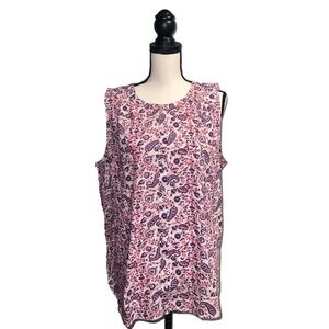 Loft- floral tank top